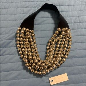 Elegant Silver Beaded Necklace